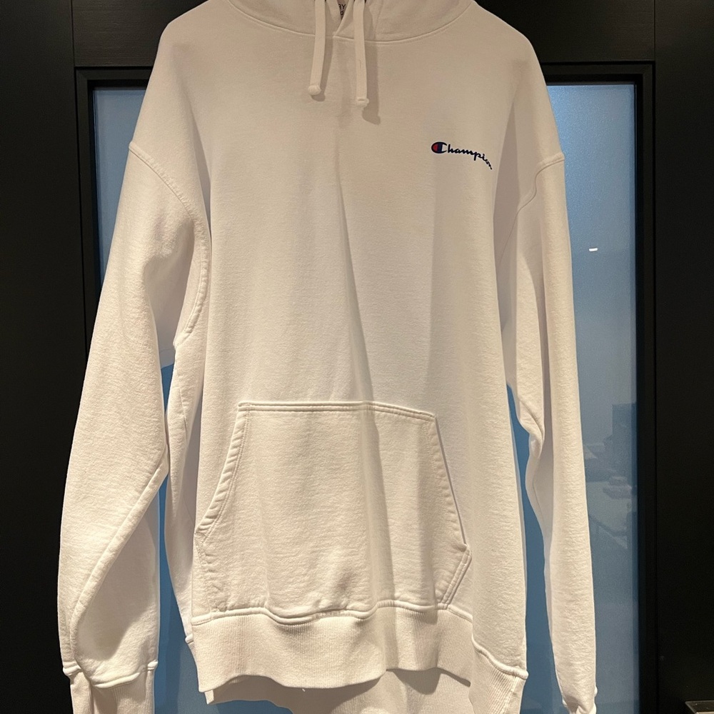 Champion Hooded Sweatshirt Men’s XL White